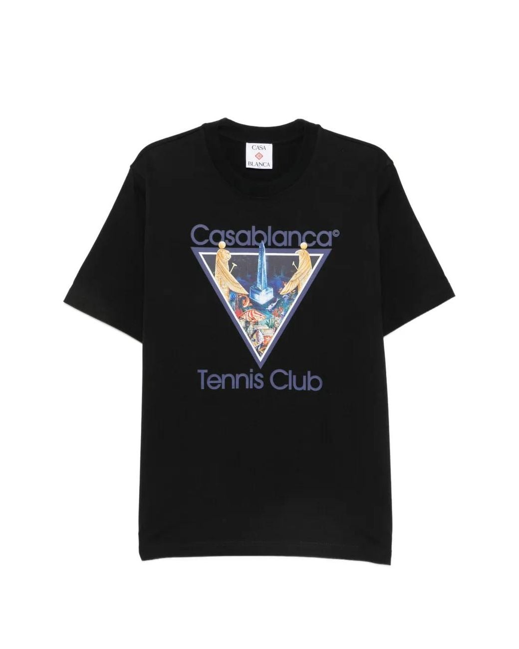 Casablanca Black Monde Perdu Tshirt for men