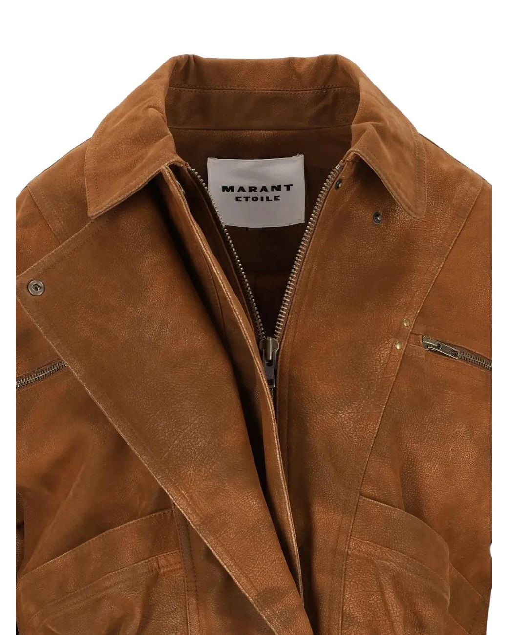 Isabel Marant Brown Belma Biker Jacket