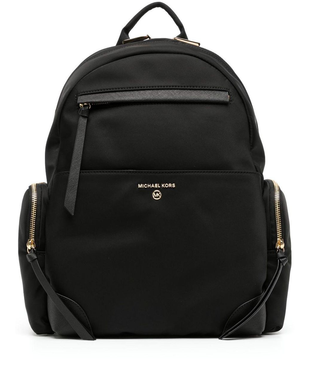 MICHAEL Michael Kors Prescott Logoplaque Backpack in Black Lyst