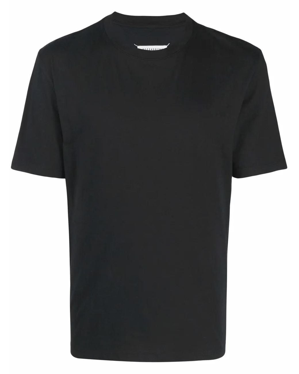 Maison Margiela Black Crew-Neck Cotton T-Shirt for men