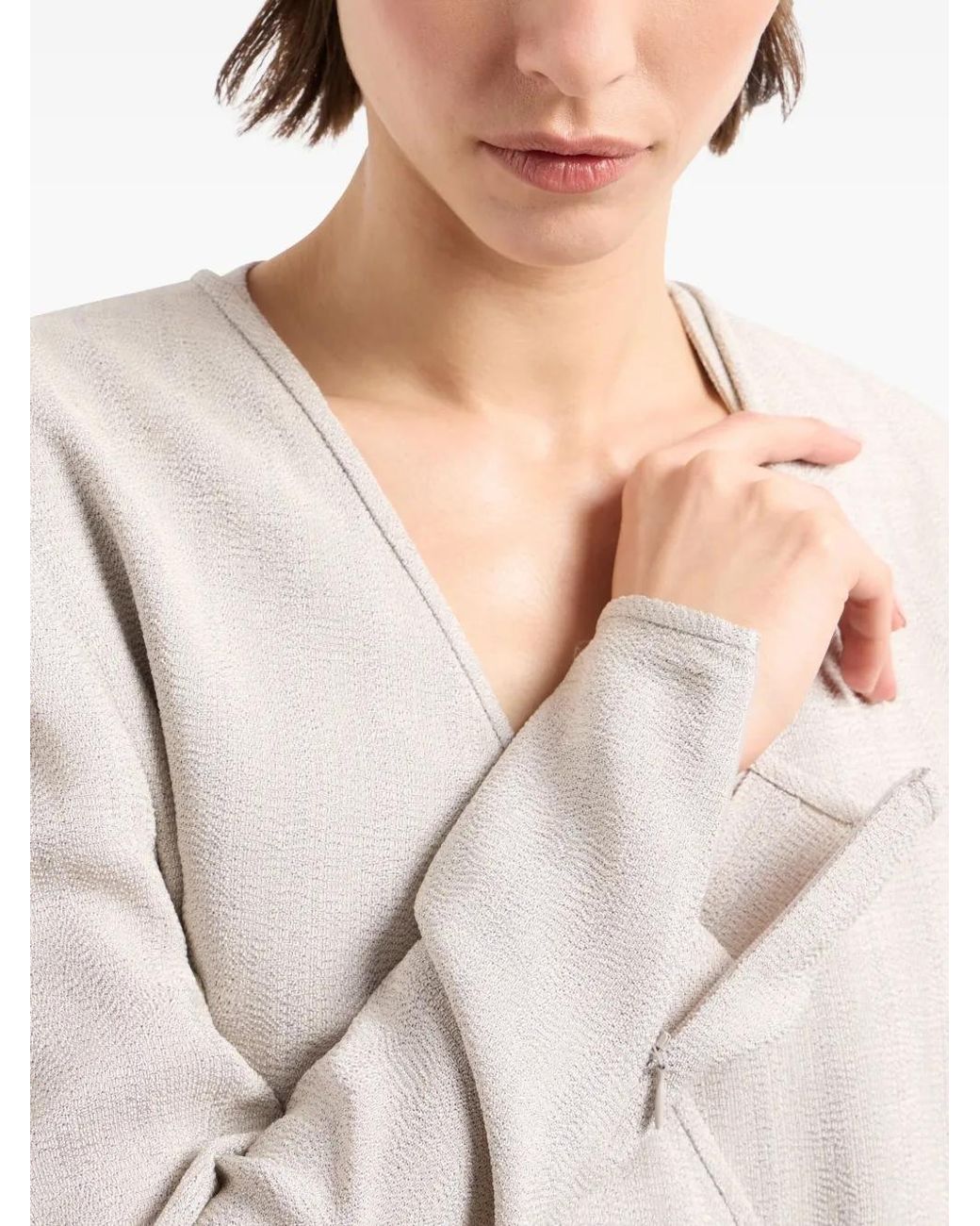 Giorgio Armani White Striped Blazer