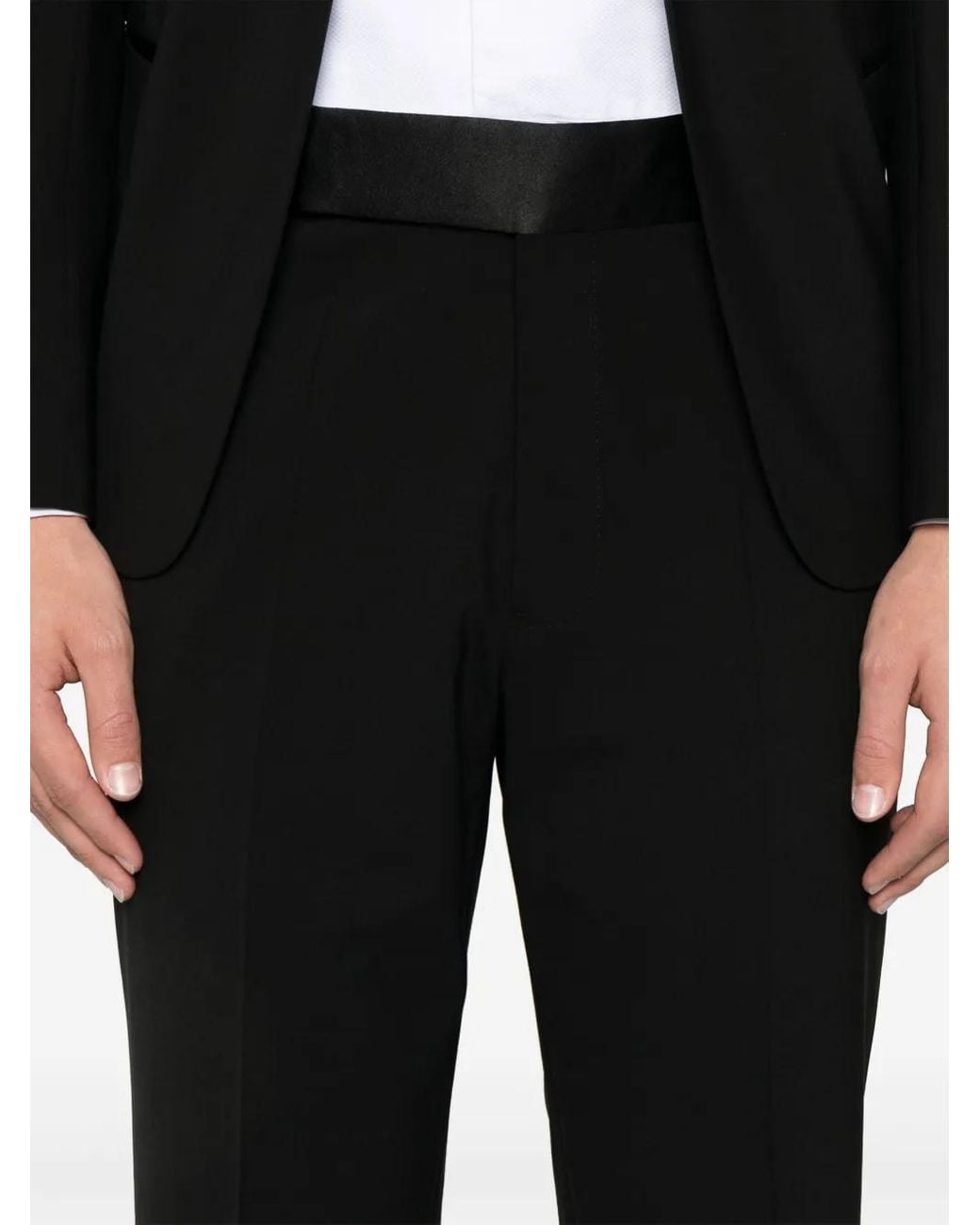 Emporio Armani Black Single-Breasted Suit for men