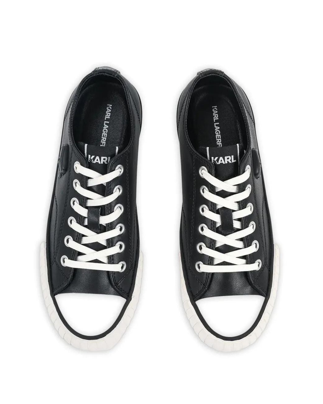 Karl Lagerfeld White Kampus Max Platform Sneakers