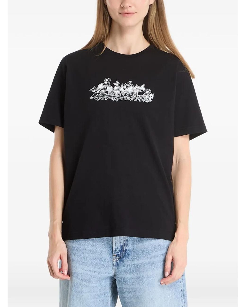 Dime Black T-Shirt À Imprimé Graphique