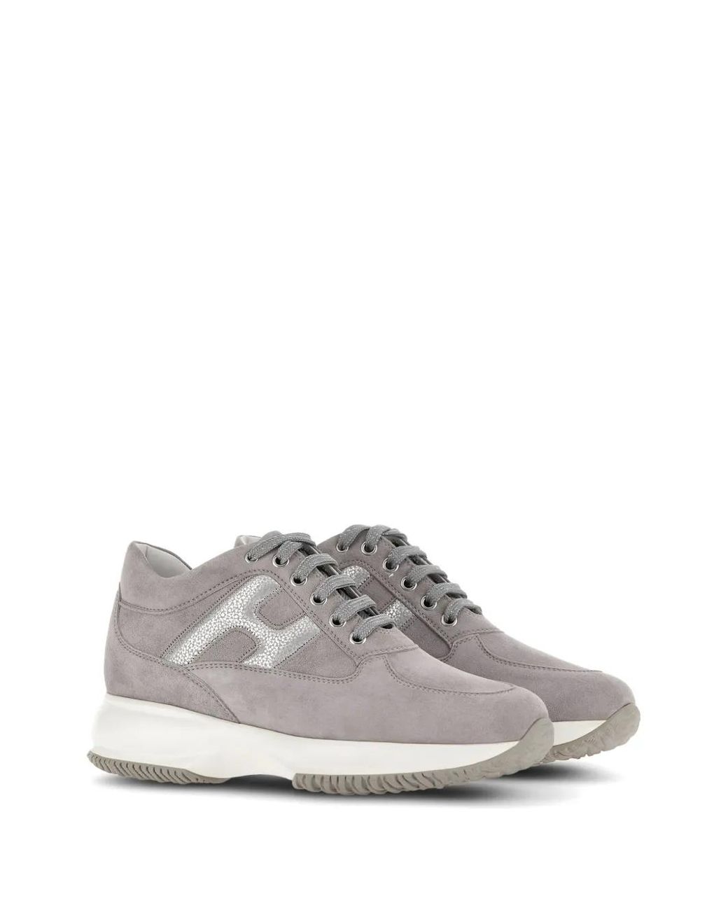 Hogan Gray Interactive Low-Top Sneakers