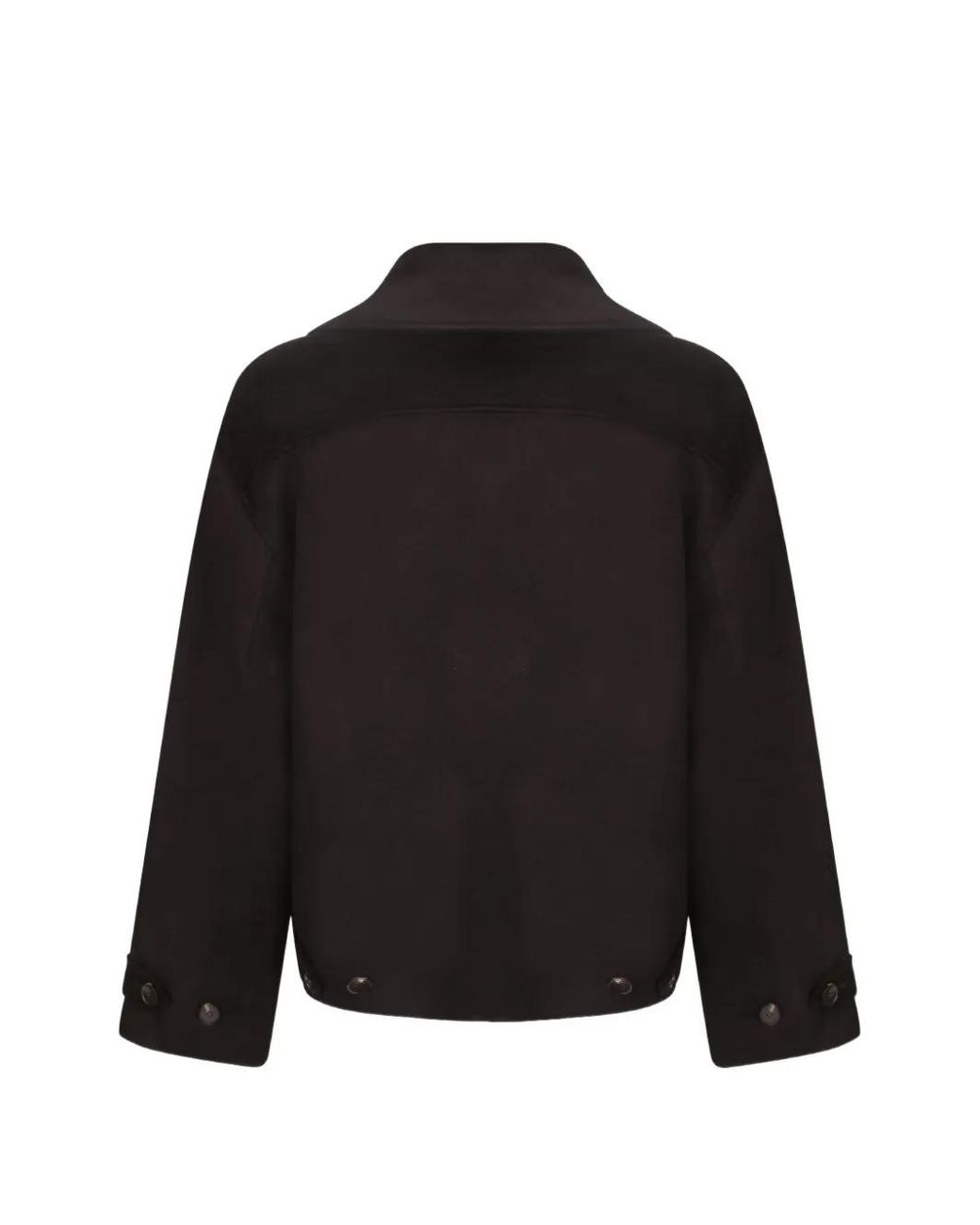 Amaranto Black Zip-Up Collar Jacket for men