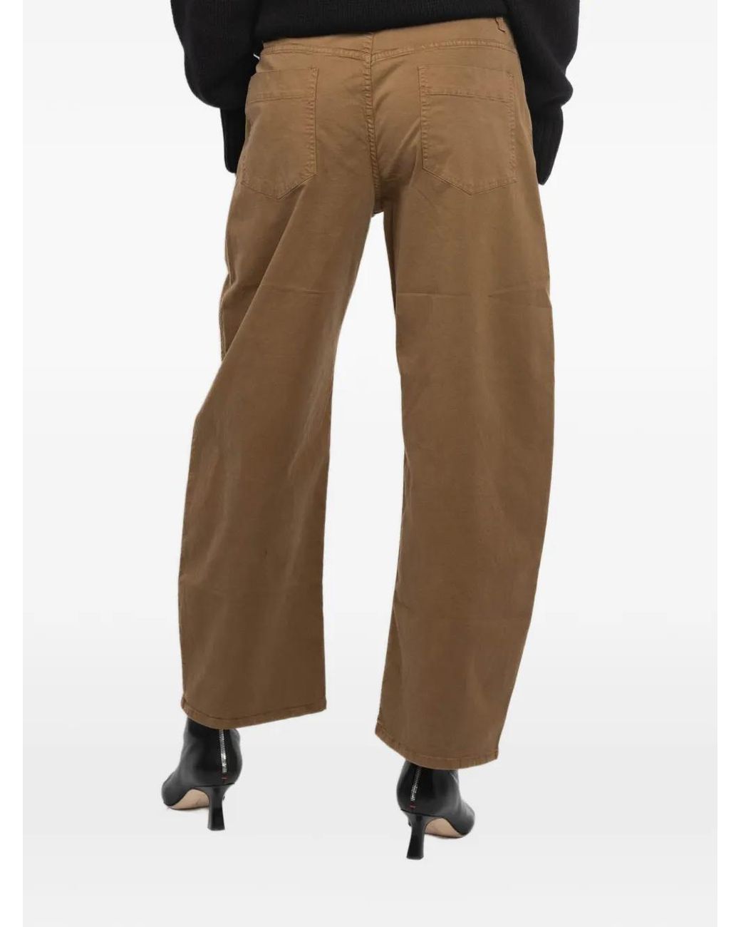Nili Lotan Natural Tribeca Tapered Trousers