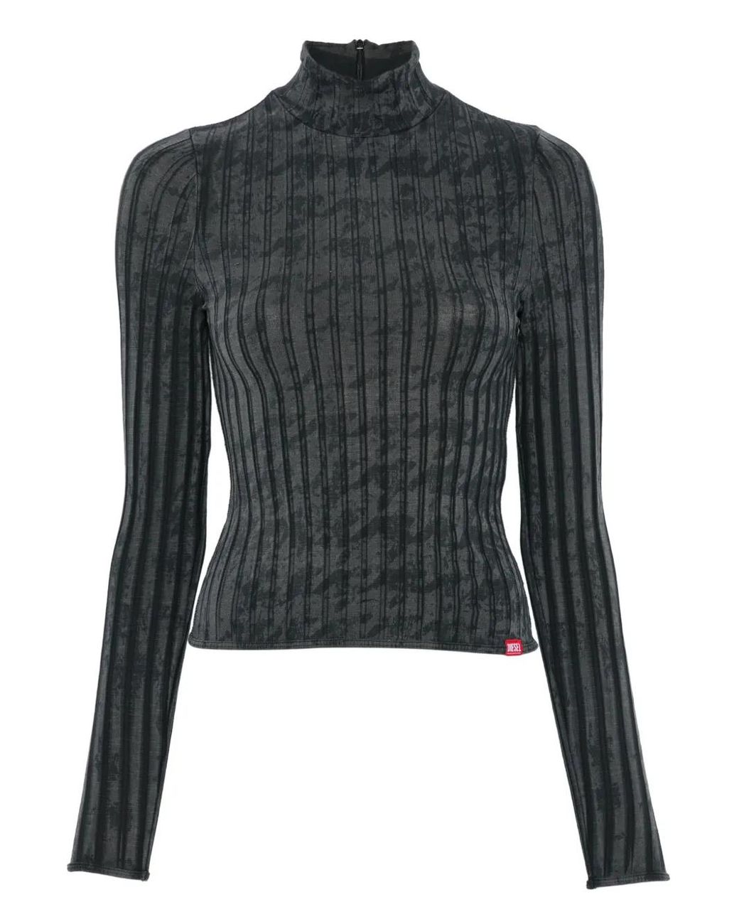 DIESEL Gray Long Sleeve T-Shirts