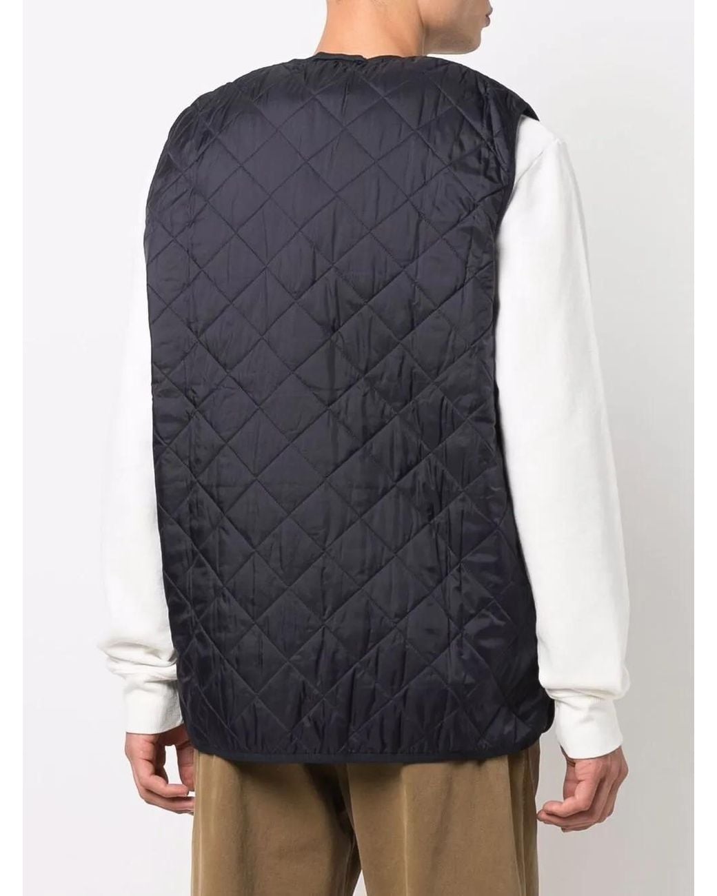 Barbour Blue Quilted Waistcoat/Zip-In Liner for men