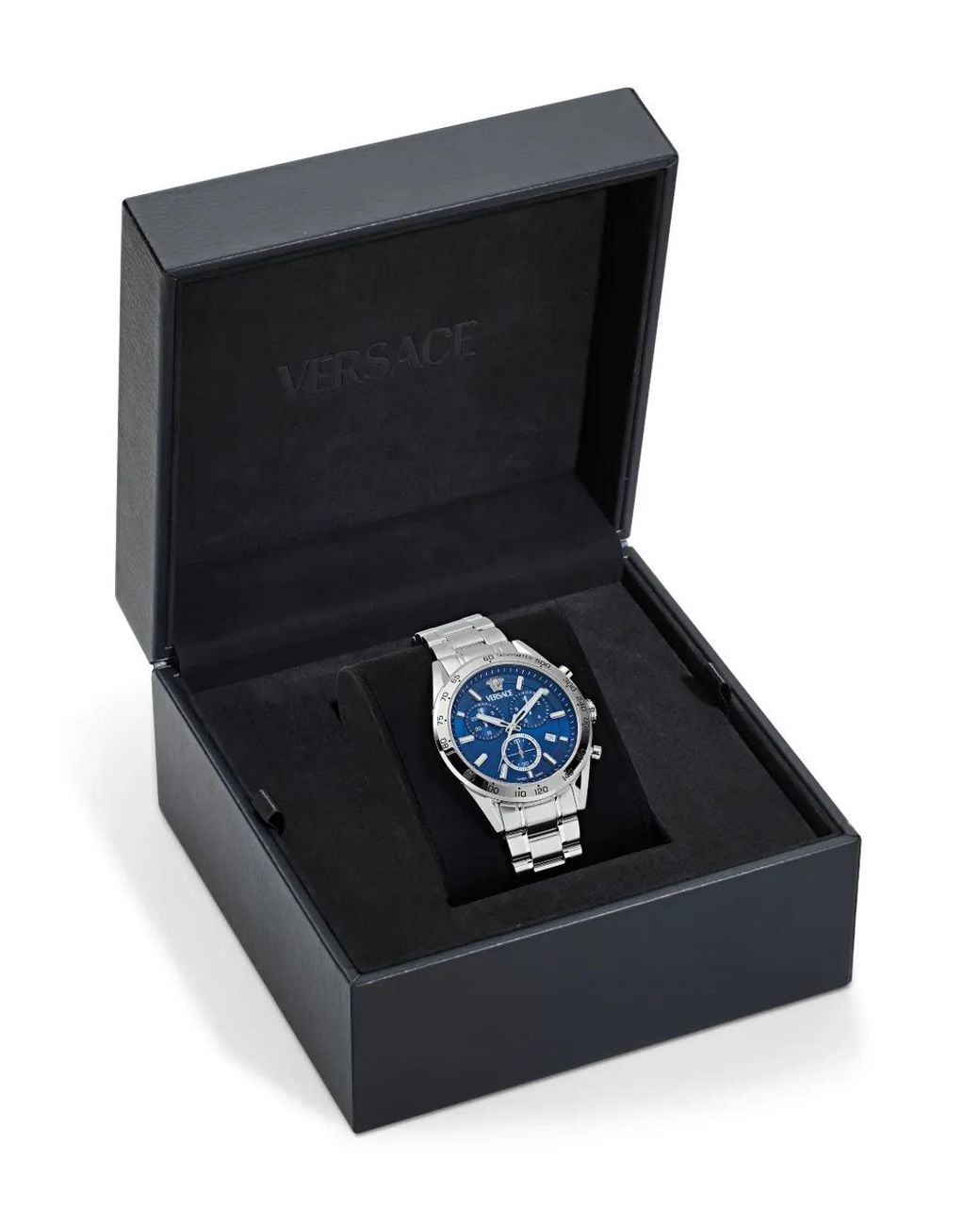 Versace Blue V-Code Chronograph 41Mm for men