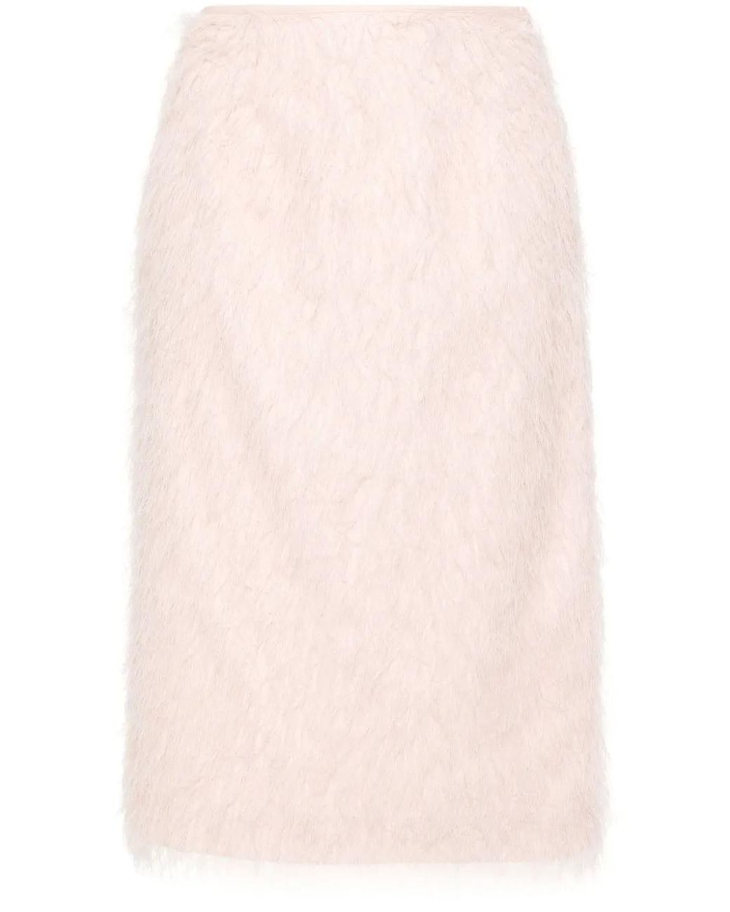 Twinset Pink Thread-Detail Skirt