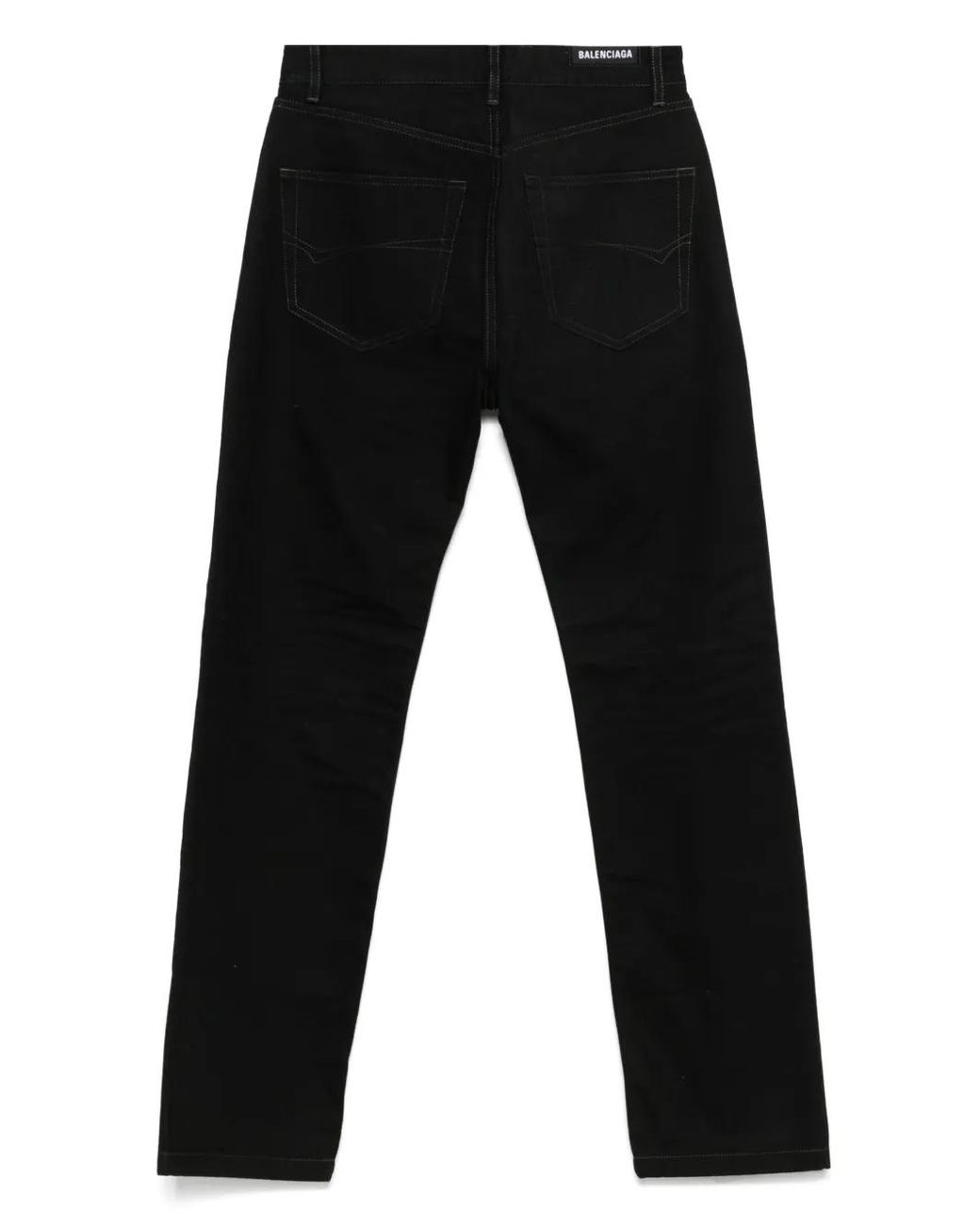 Balenciaga Black Logo-Patch Jeans