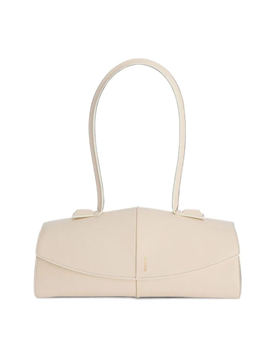 Jil Sander Natural Linea Leather Shoulder Bag