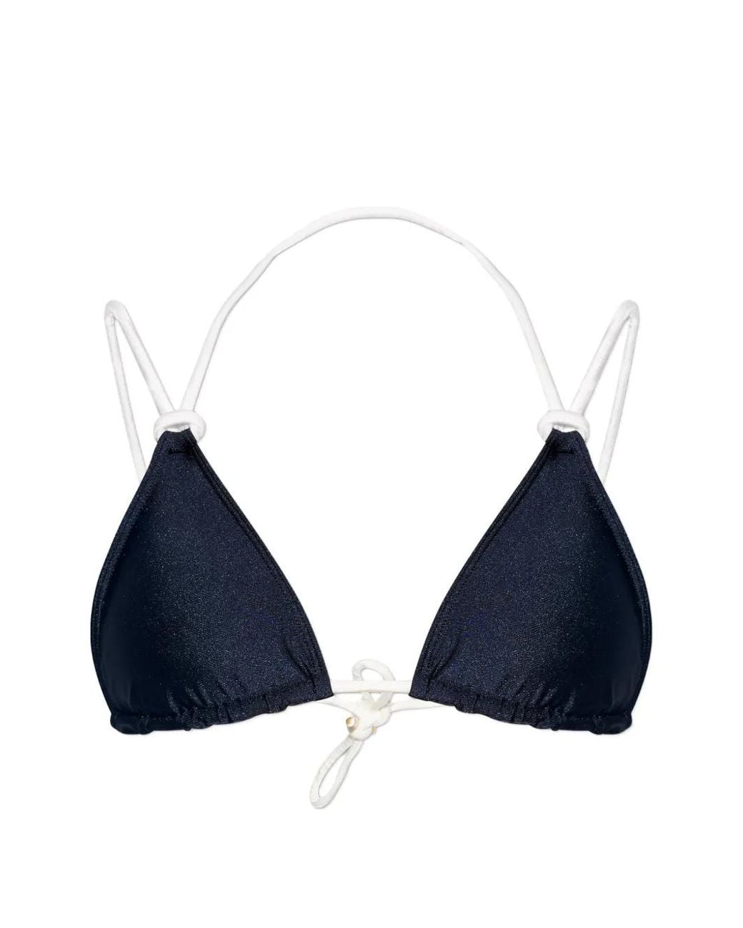 Cult Gaia Blue Triangle Tie Bikini