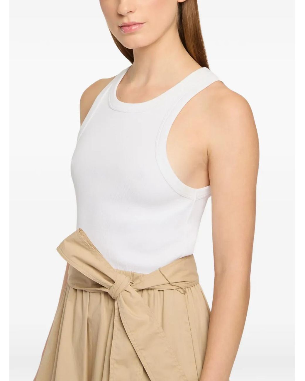 Cinq À Sept Natural Zayla Ruffled Tie-Waist Midi Dress