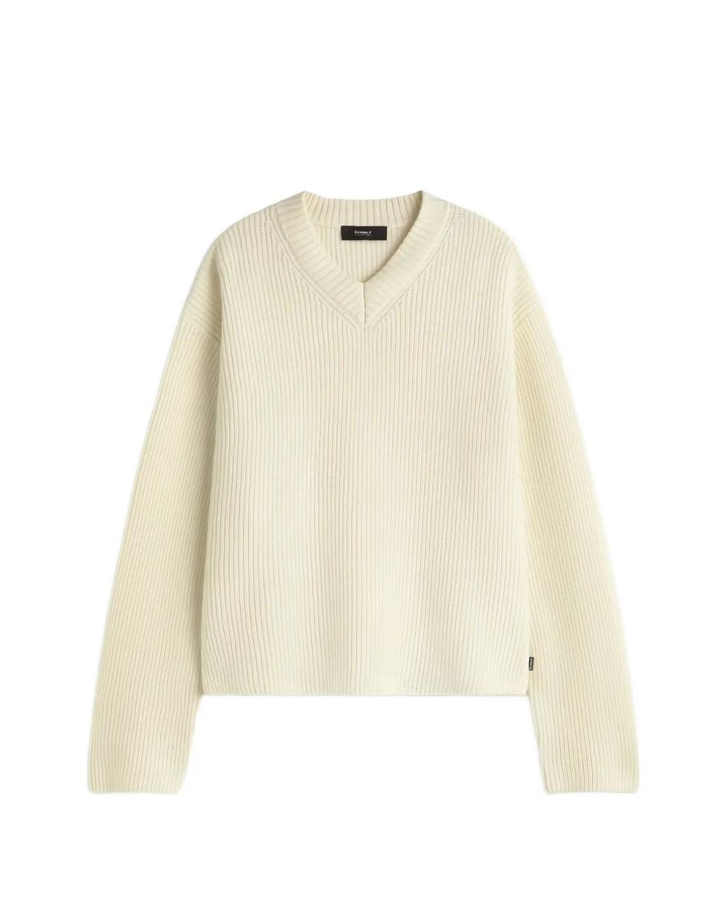 Ecoalf Natural Lara Ribbed V-Neck Sweater