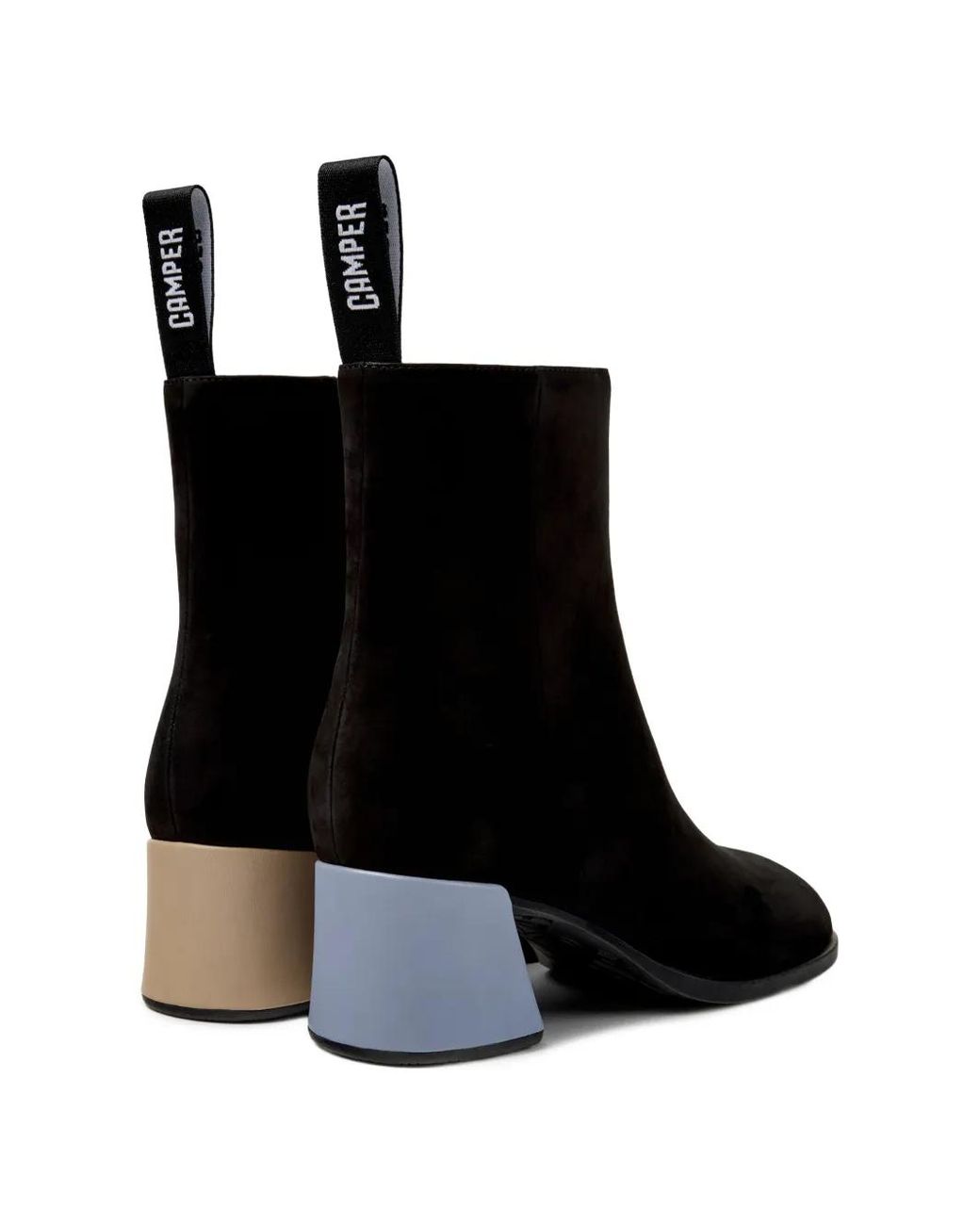 Camper Black Kora Suede Ankle Boots