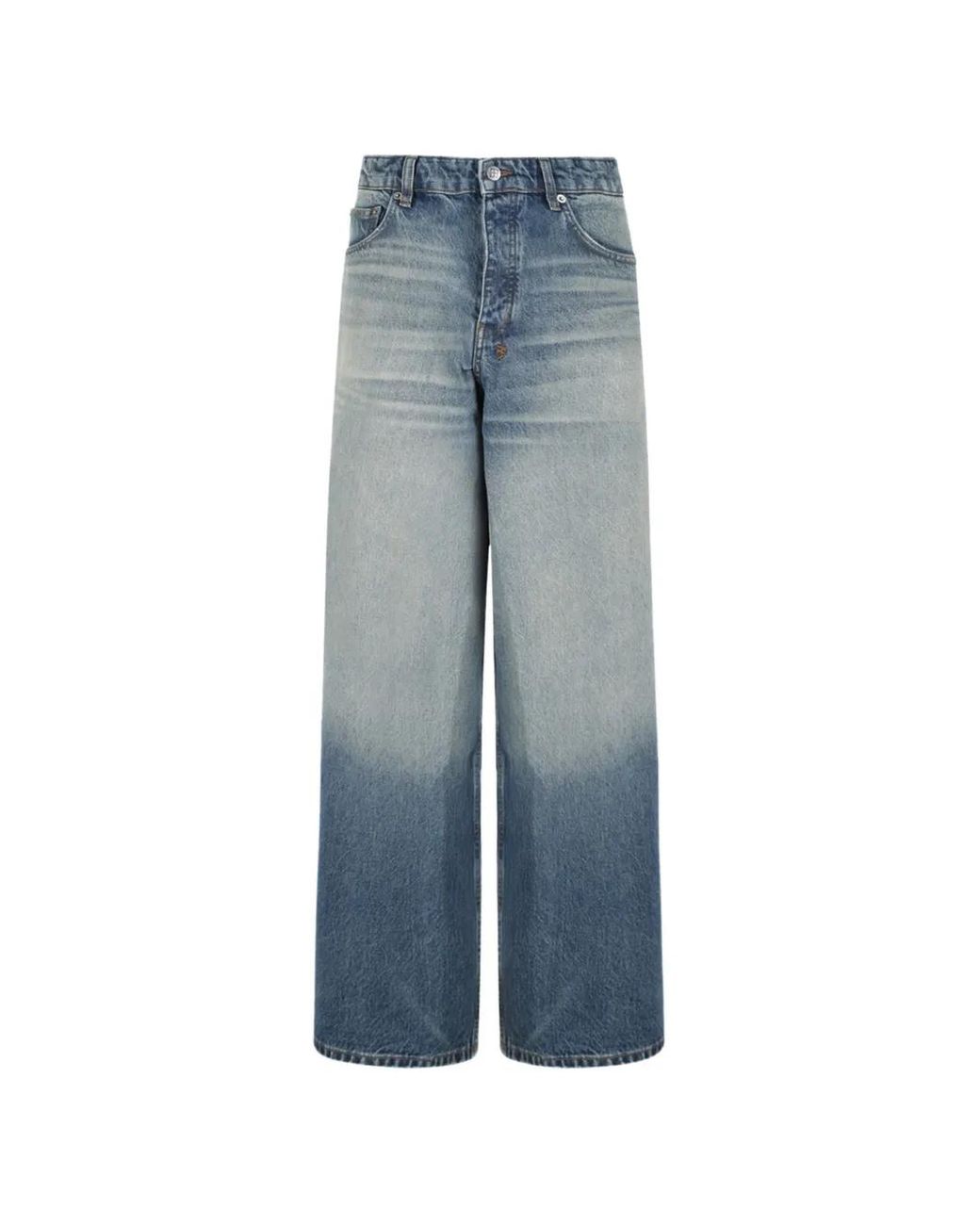 Ksubi Blue Vorteks Portland Faded Wide-Leg Jeans for men