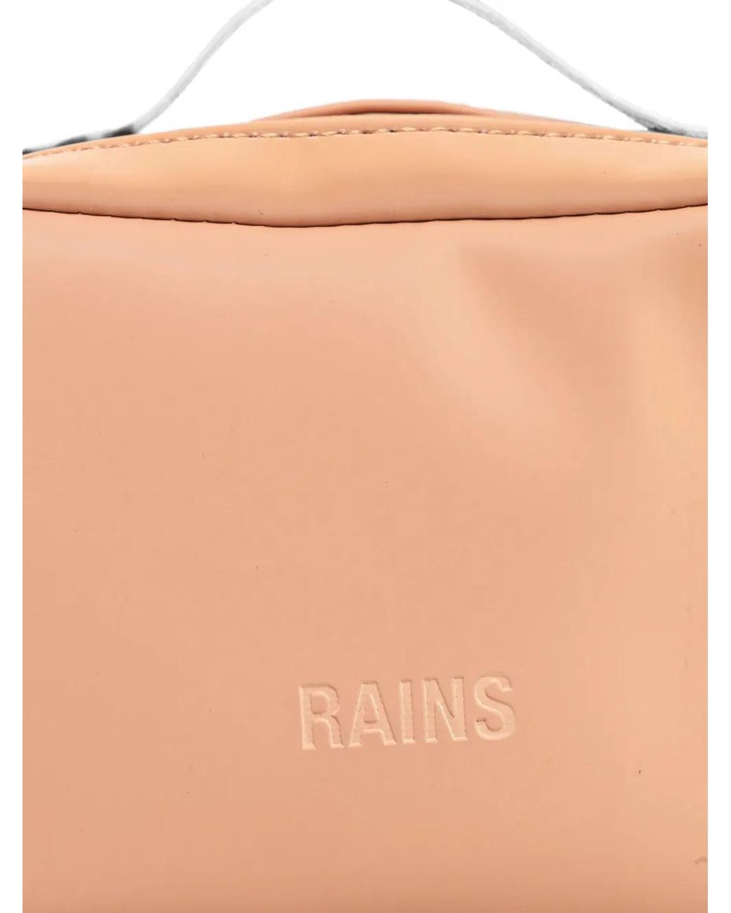 Rains Brown Mini Box Crossbody Bag