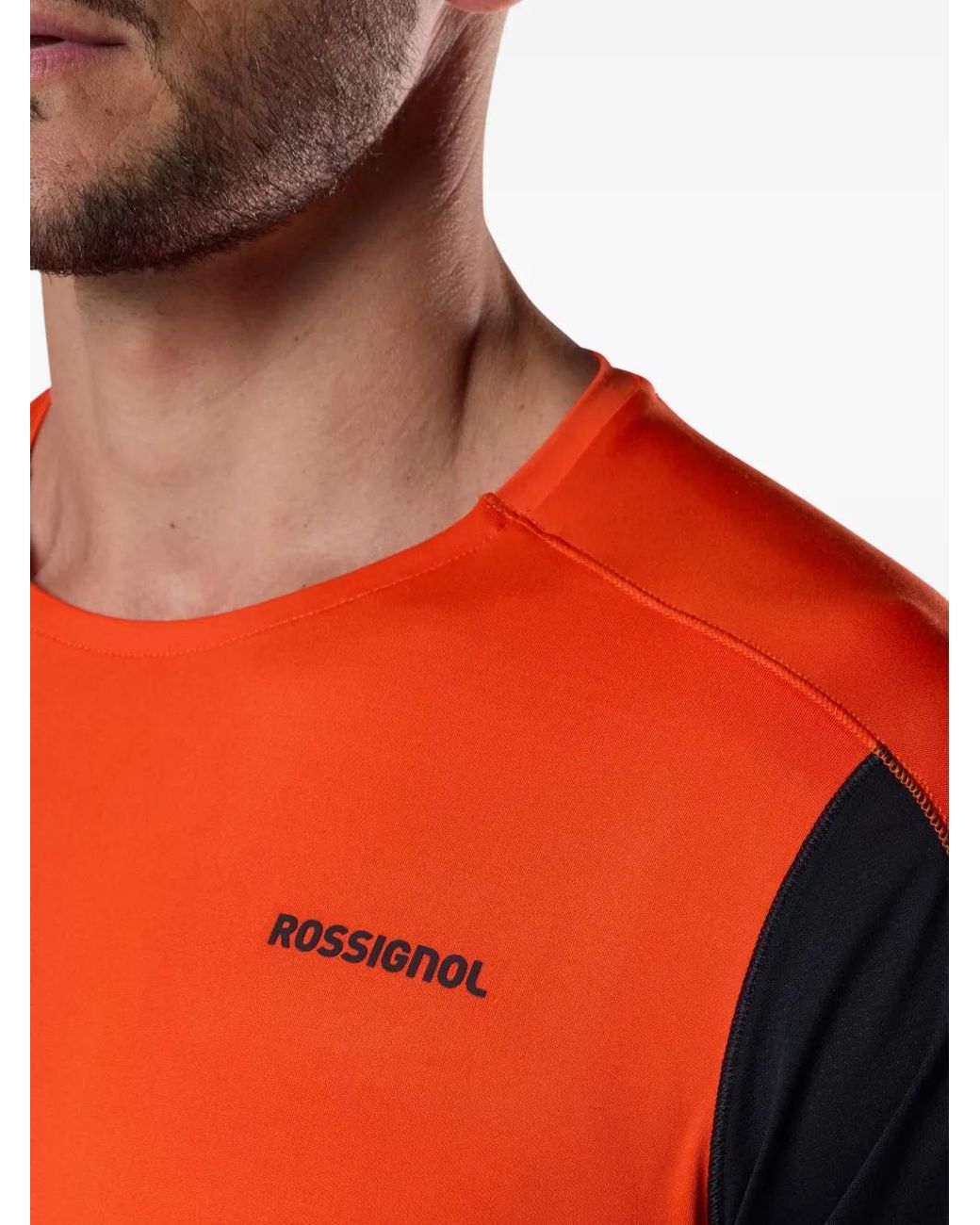 Rossignol Orange Colourblock Hiking T-Shirt for men