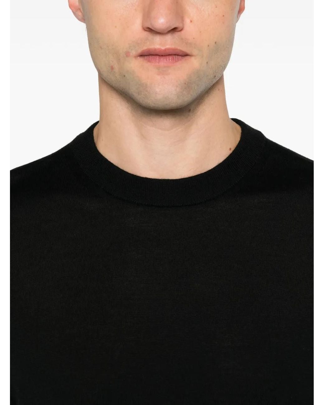 ÉPHÉMÈRE Black Short-Sleeved Crew-Neck T-Shirt for men