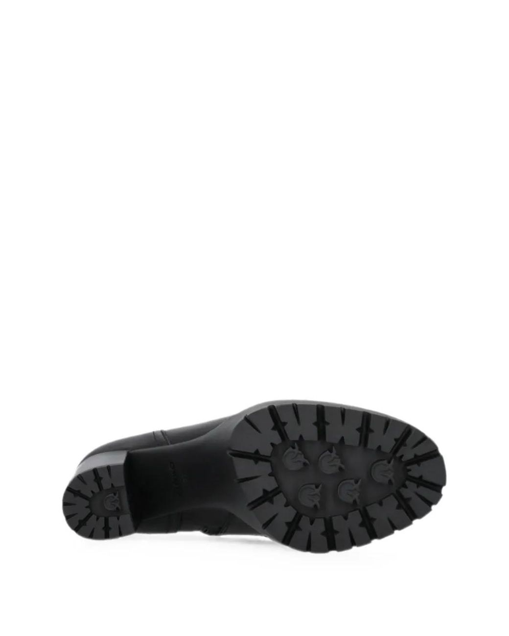 Pinko Black Lace-Up Platform Ankle Boots