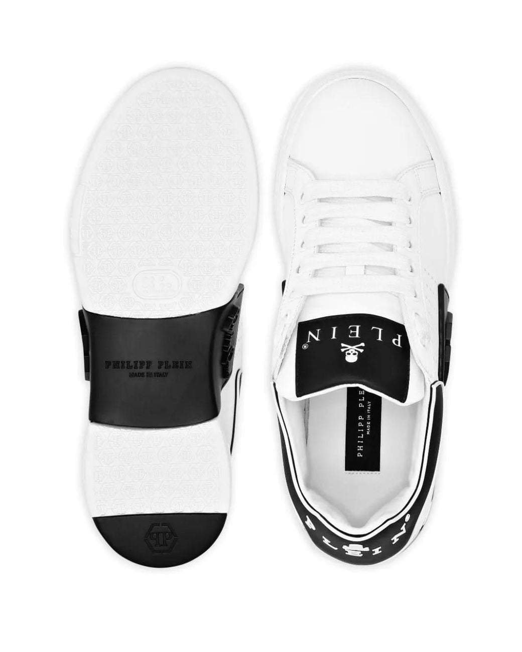 Philipp Plein Metallic Phantom Kick$ Perforated Sneakers for men
