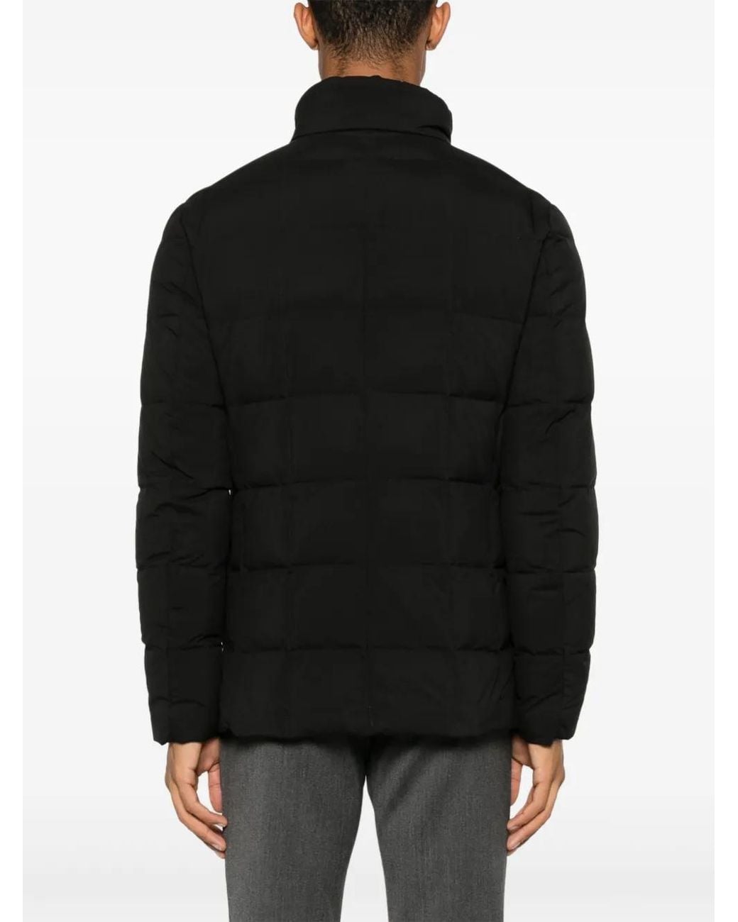 Fay Black Double-Front Jacket for men