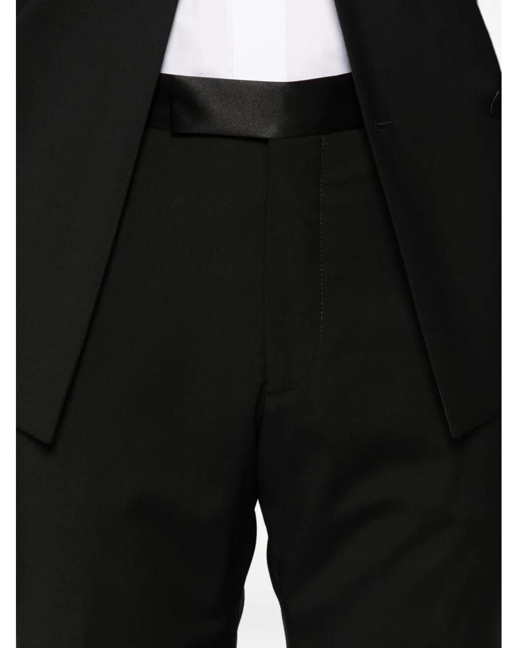 Tagliatore Black Double-Breasted Suit for men