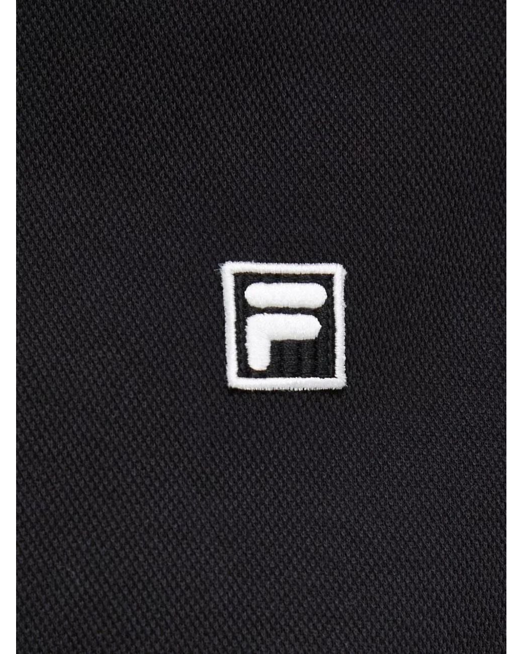 Fila Black Logo-Patch Hoodie