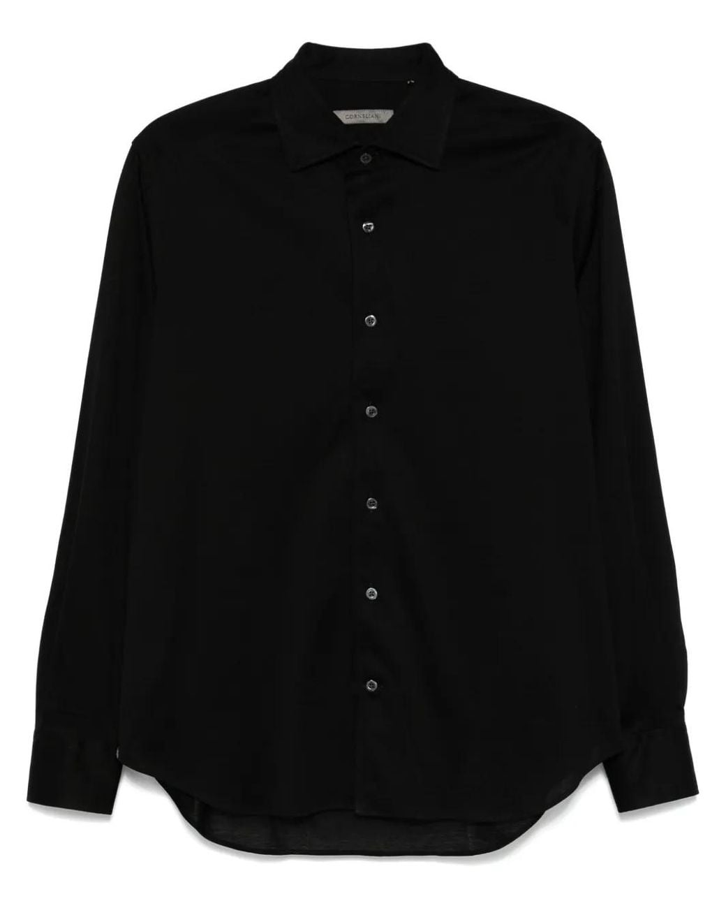 Corneliani Black Jersey Shirt for men
