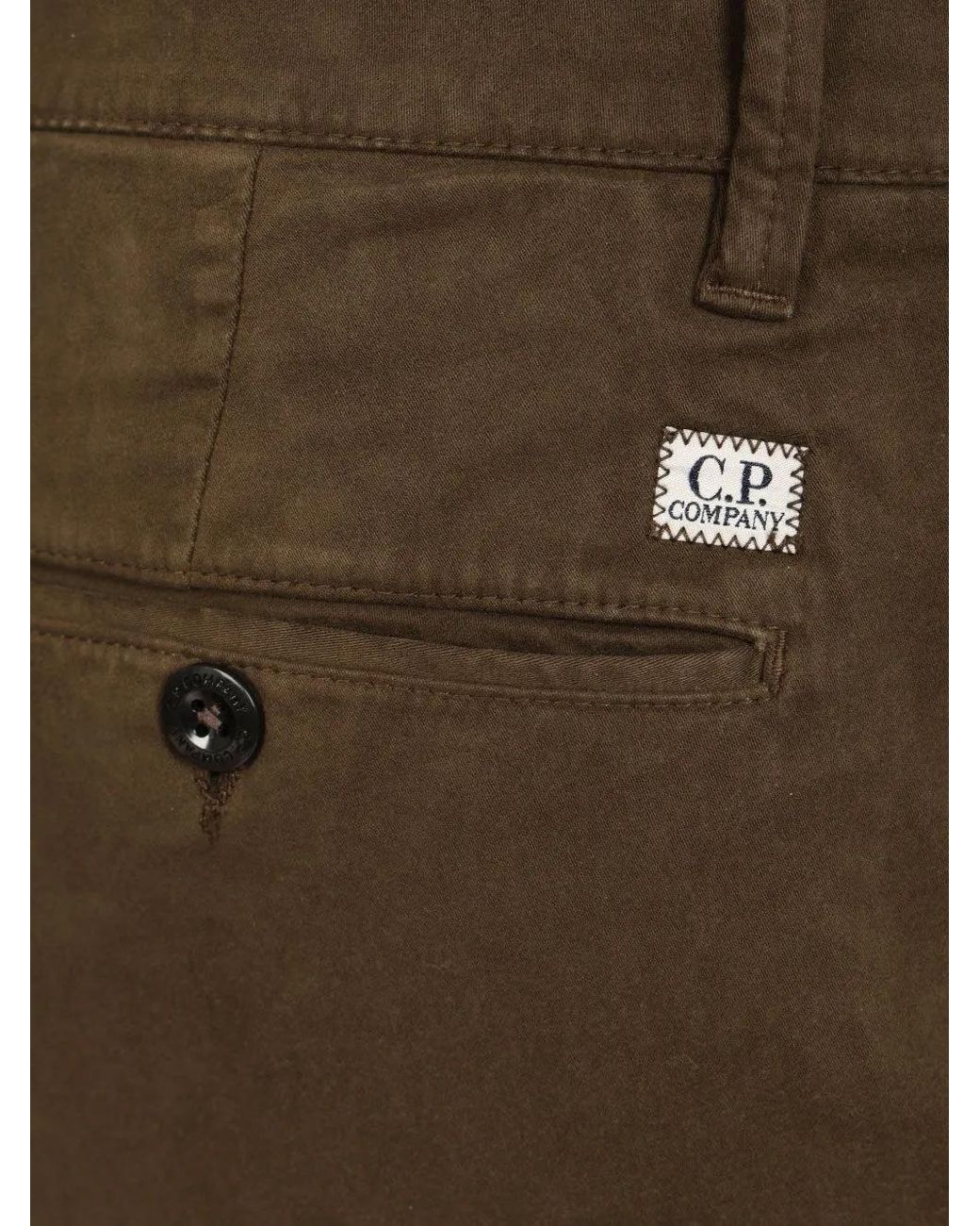 C P Company Gray Lens-Detail Cargo Pants for men