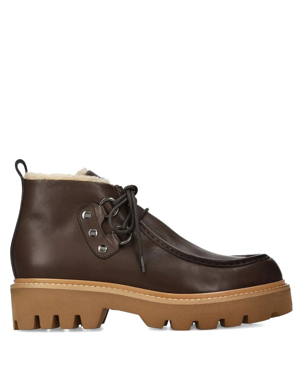 Premiata Brown Lace-Up Lug-Sole Boots
