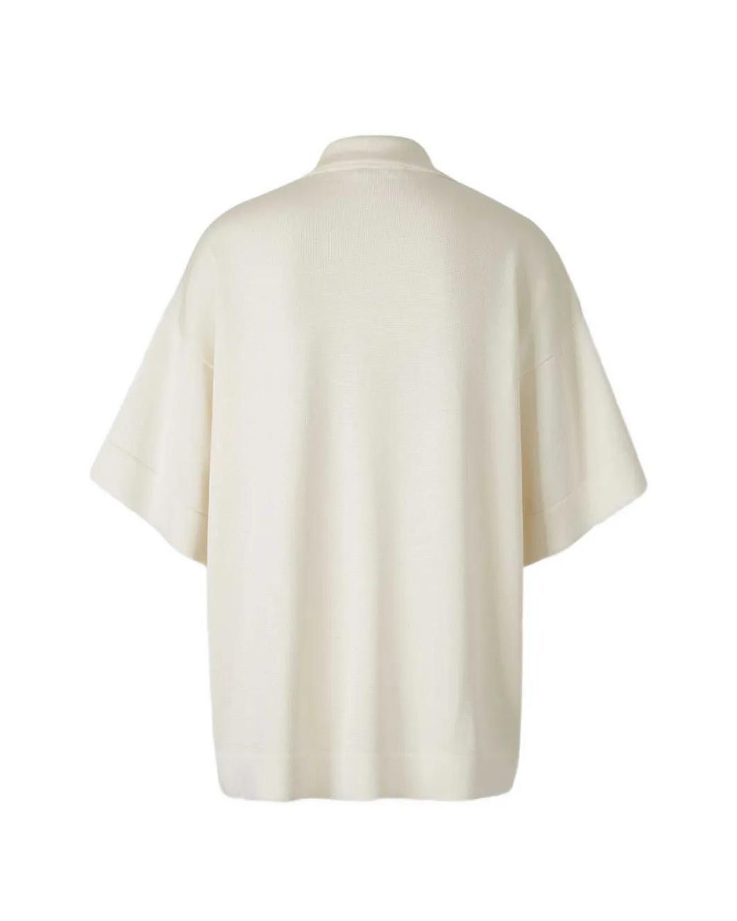 Jil Sander White Polo-Collar Top