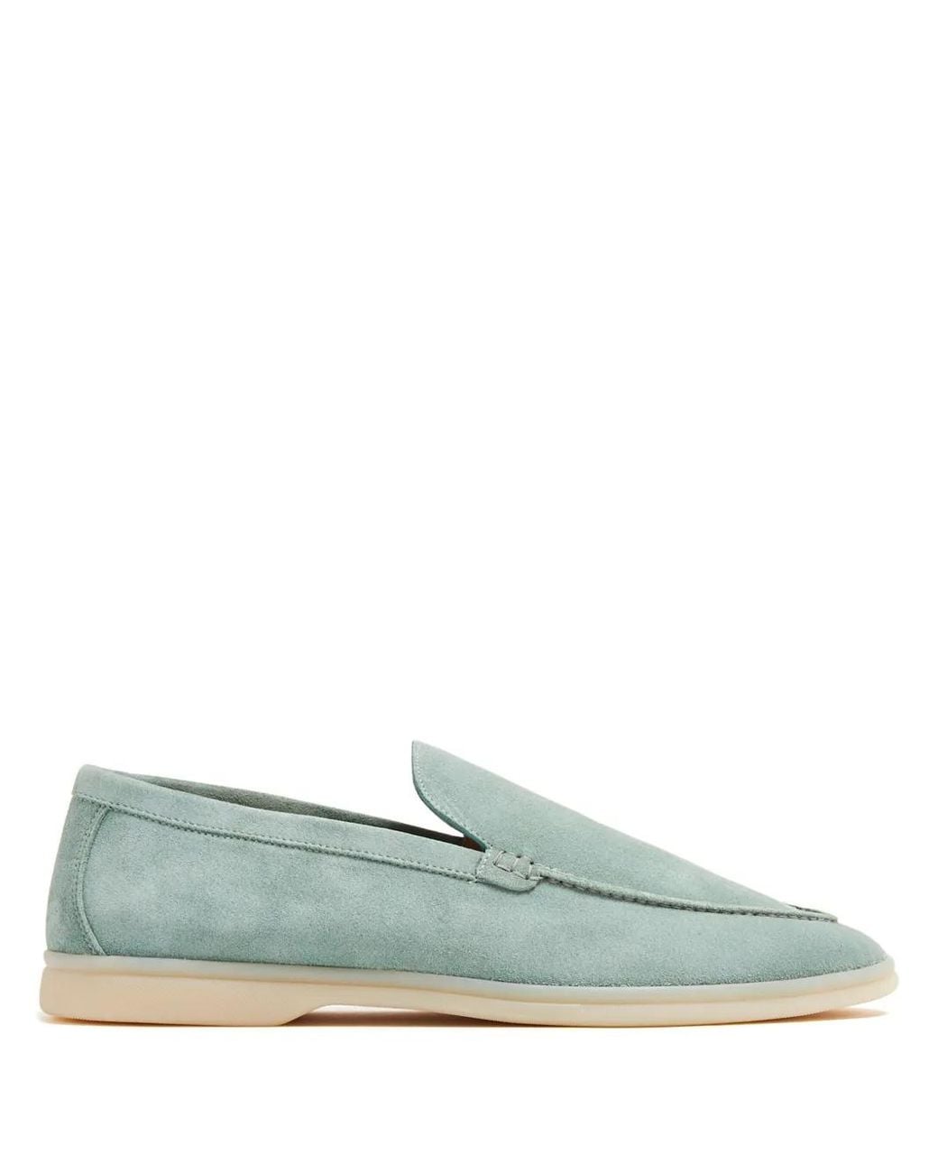 Scarosso Green Ludovico Suede Loafers for men