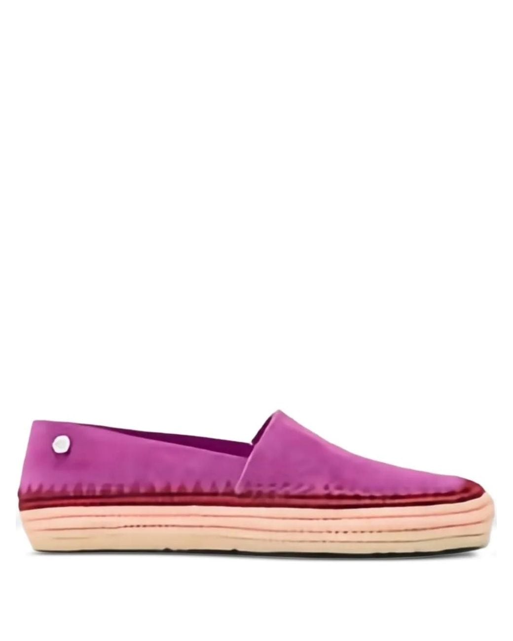 Loewe Pink Rio Raffia-Trim Espadrilles