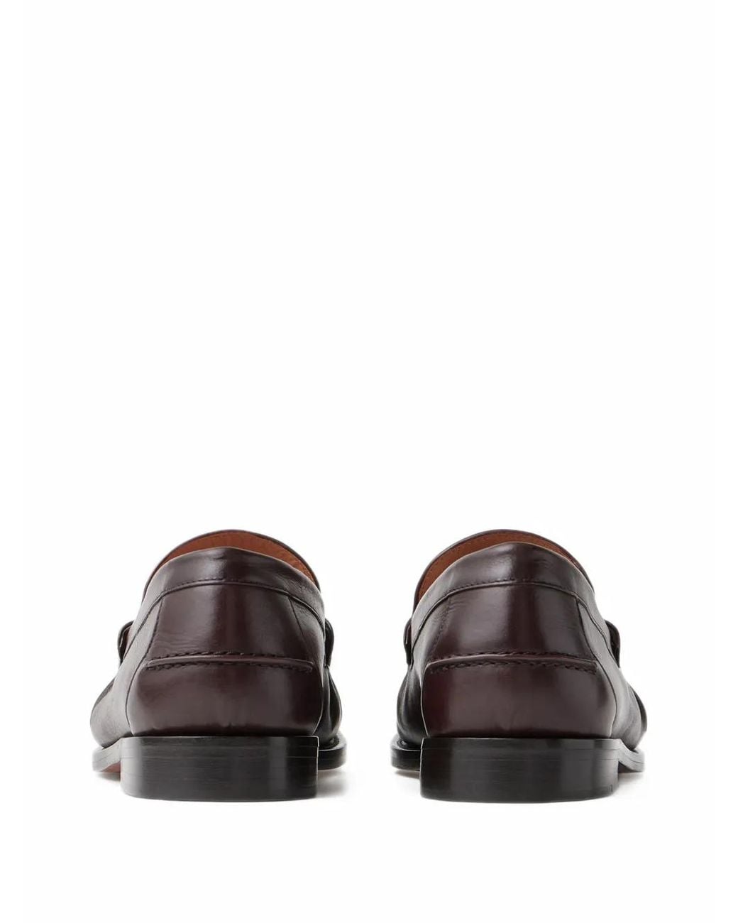 Versace White Adrian Leather Loafers for men