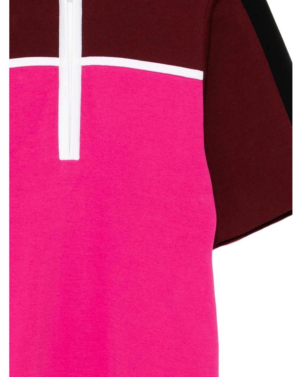 Enfold Pink Contrast-Colour Top