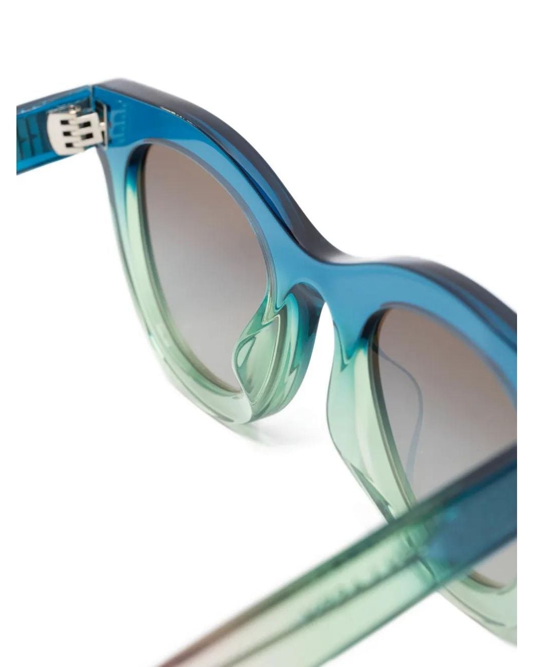 Thierry Lasry Blue Consistency Round-Frame Sunglasses