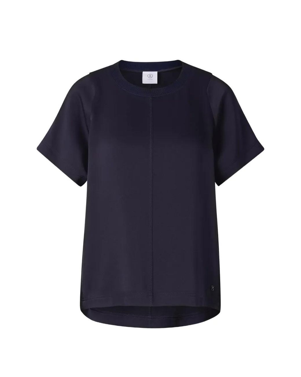 Bogner Blue Dakota Satin-Crepe T-Shirt