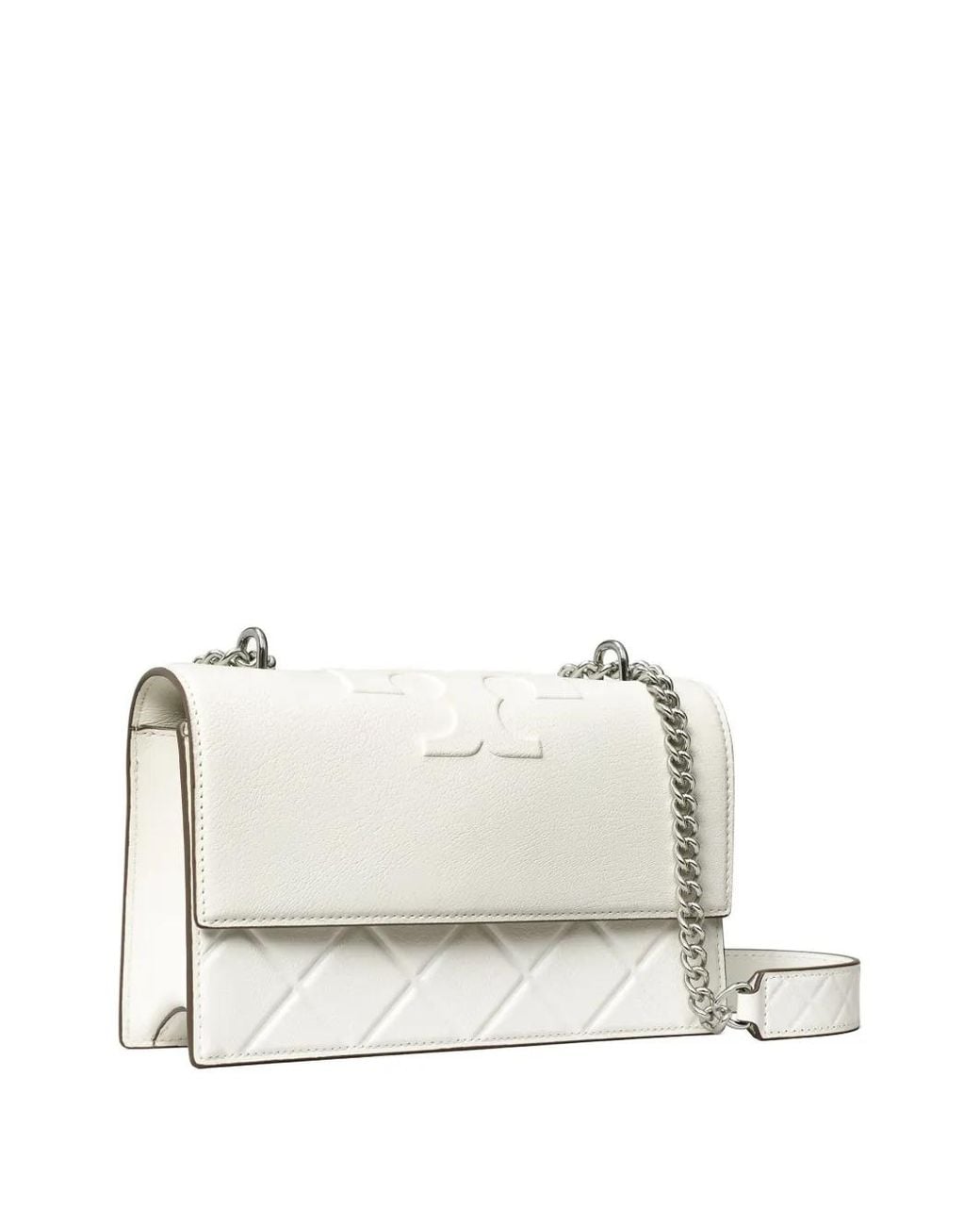Tory Burch Natural Small Fleming Shoulder Bag
