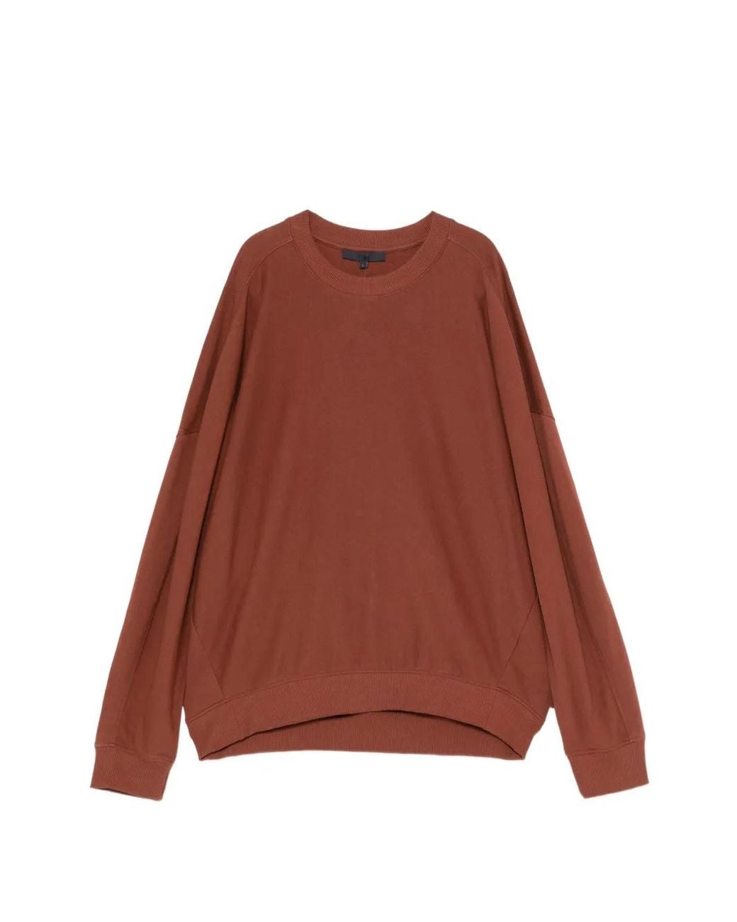 Tibi Brown Light Weight Sweatshirting Sweater