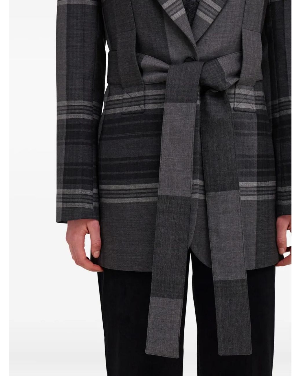 Ferragamo Black Belted Blazer