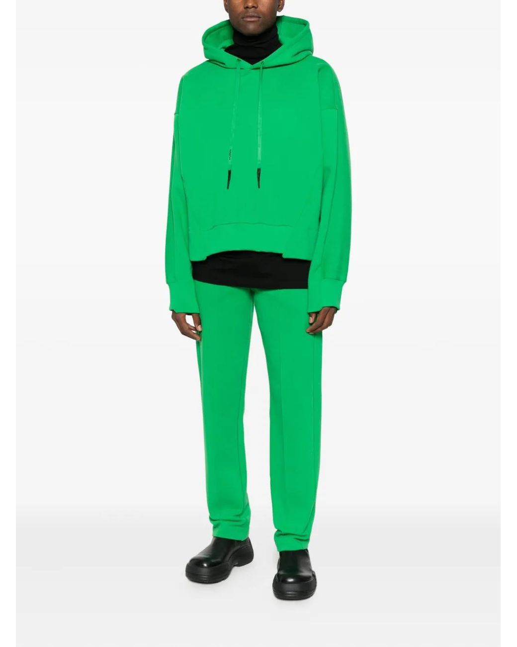 Notrainproof Green Pressed-Crease Trousers