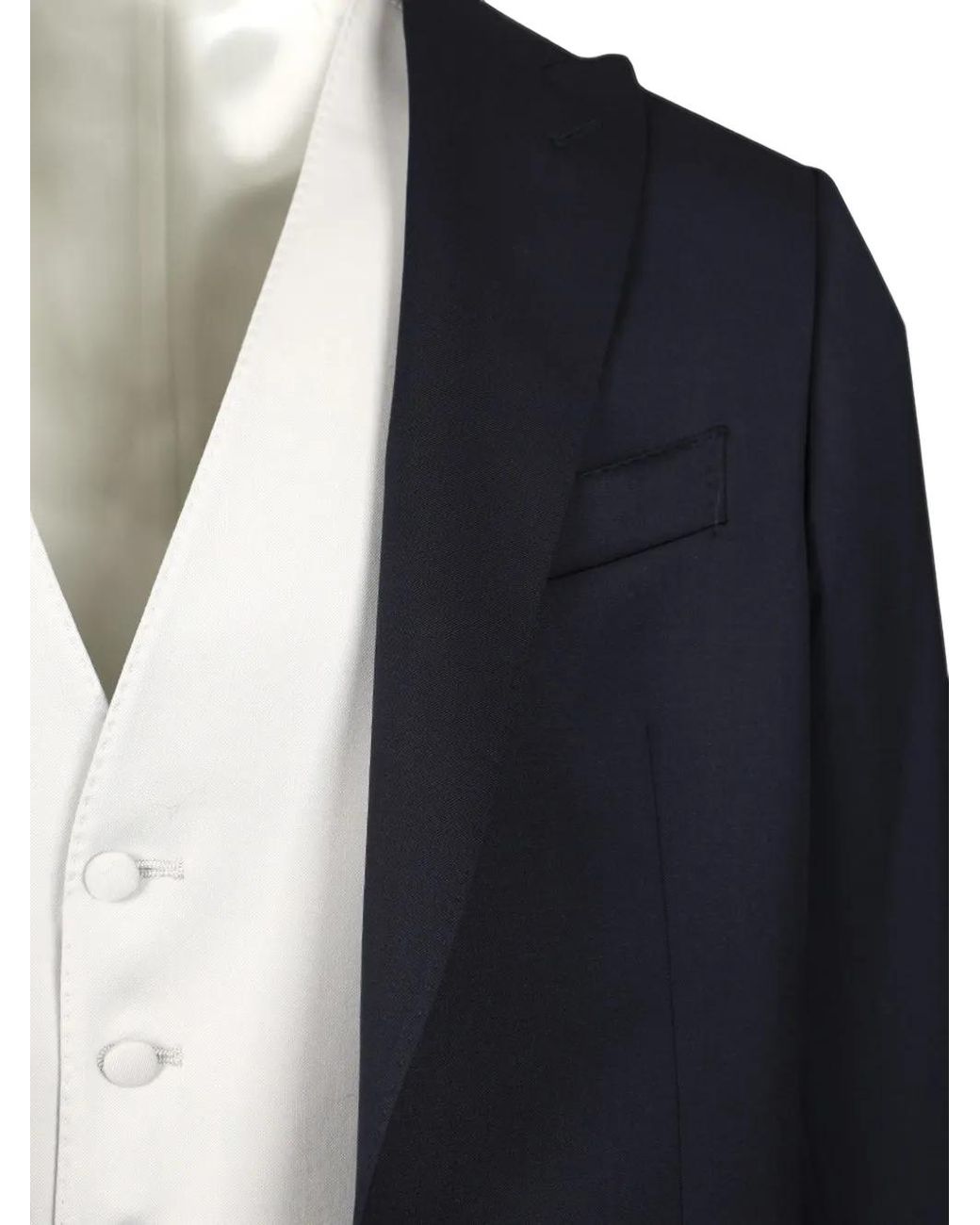 Al Duca D'aosta White Pinstripe-Pattern Three-Piece Suit (Set Of Three) for men