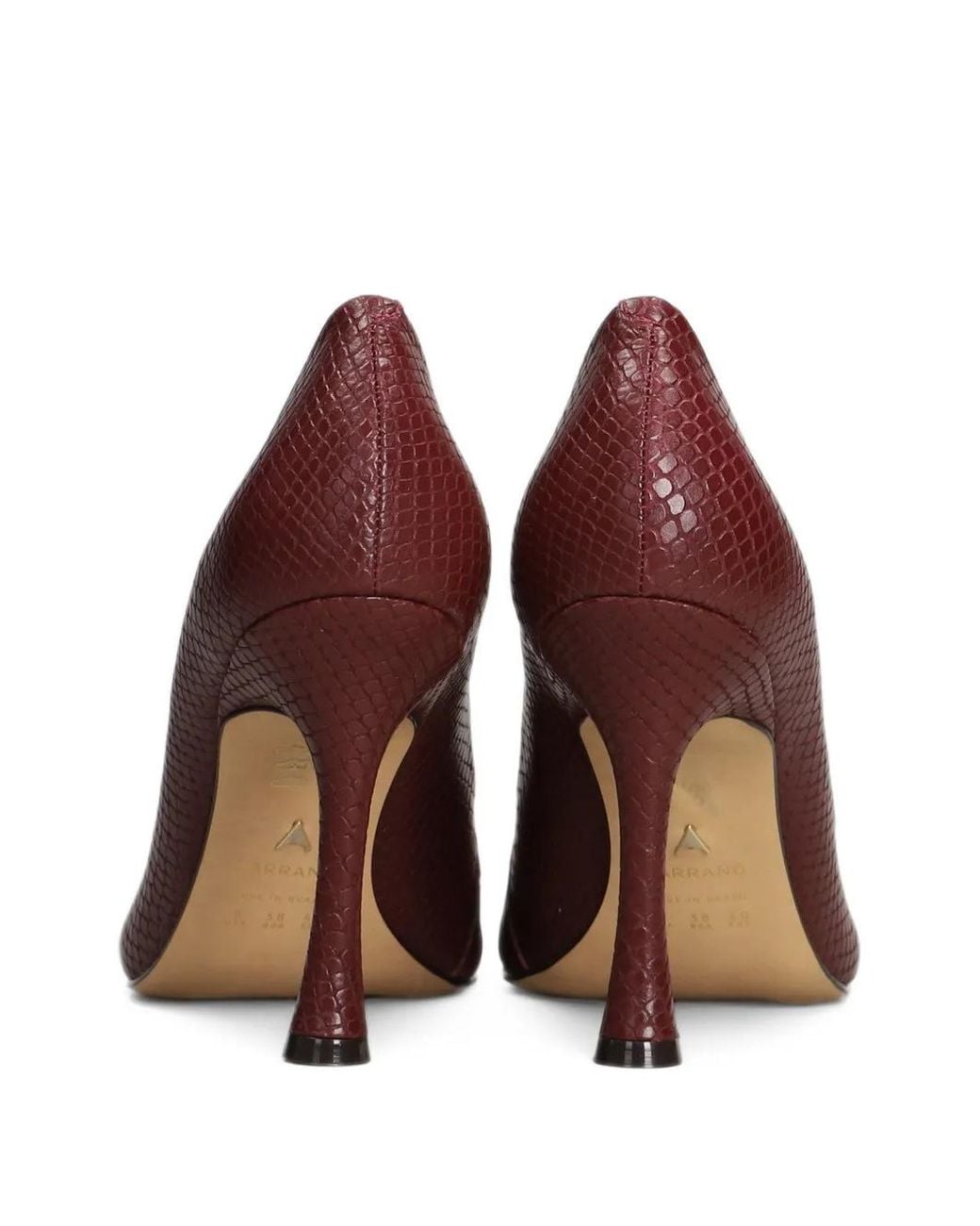 Carrano Purple Unique Pointed-Toe Pumps