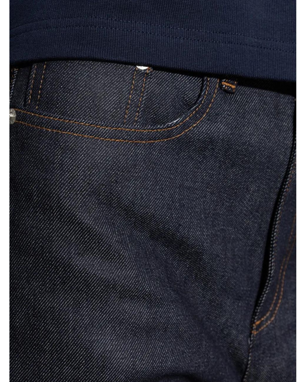 A.P.C. Blue Thelma Jeans Cropped Wide-Leg Jeans