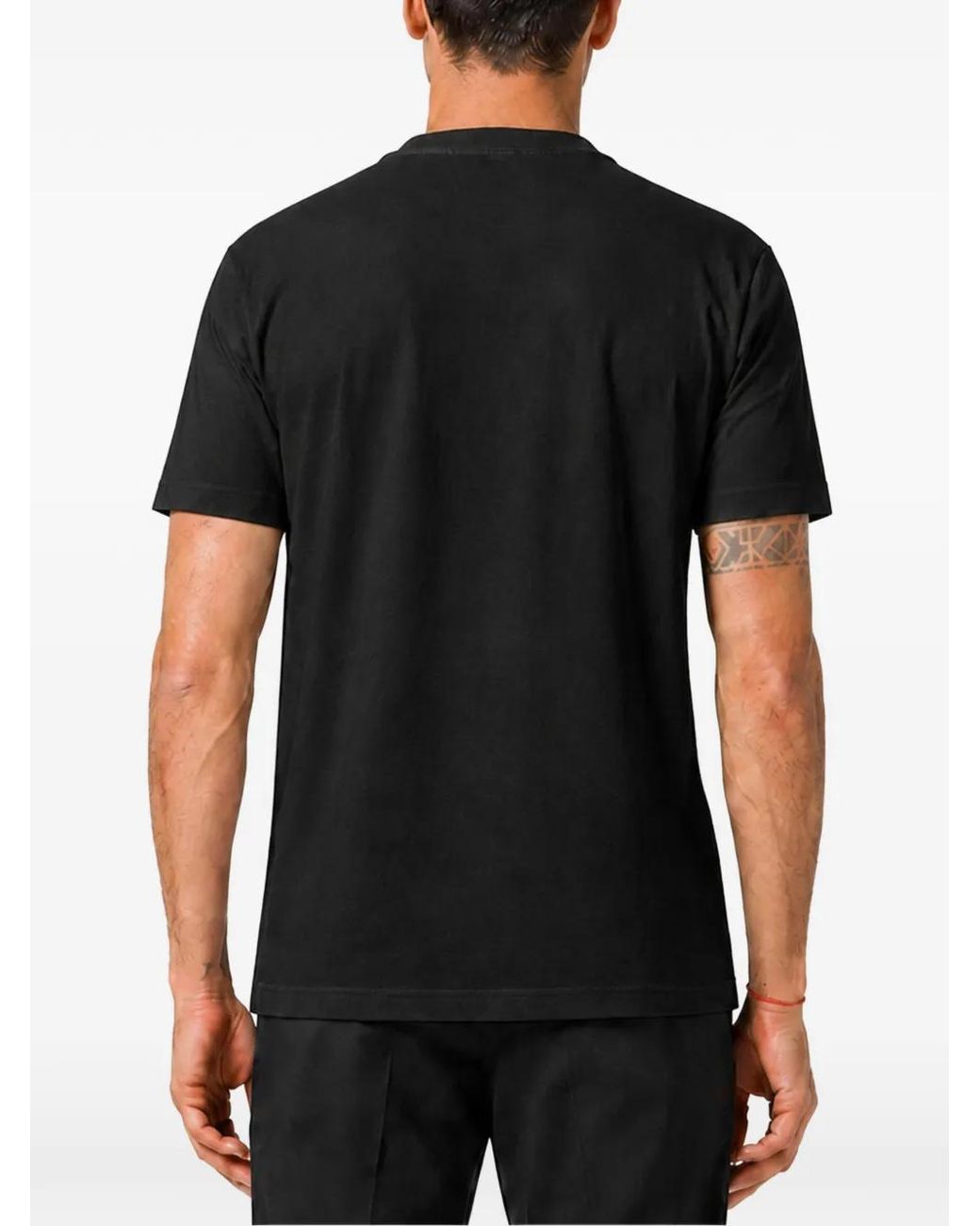Philipp Plein Black Round Neck T-Shirt Gelato Monsters for men