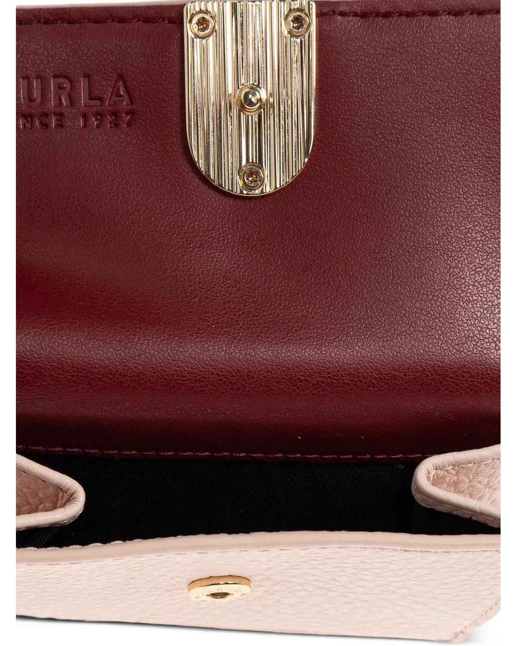 Furla Pink Flap Logo Wallet