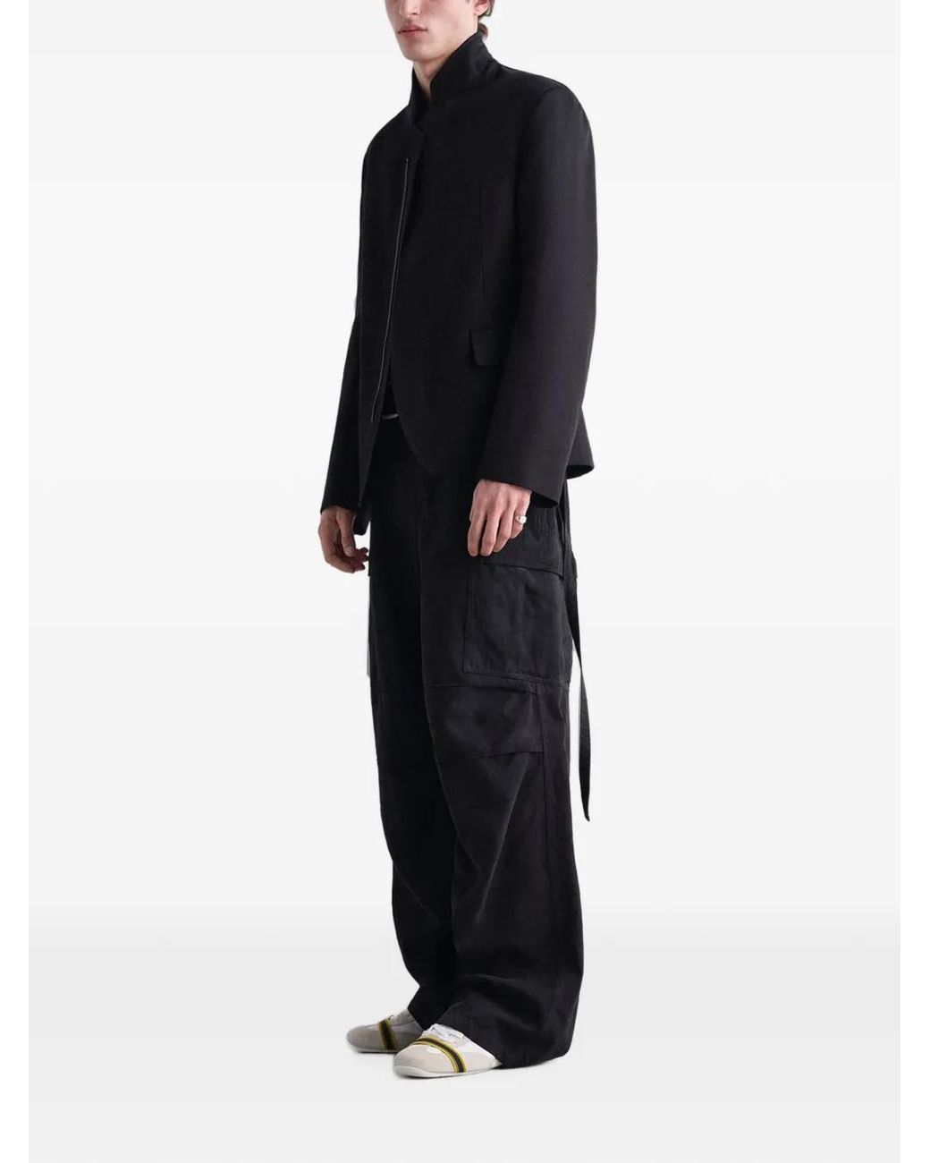 Fendi White Leather And Suede Low-Top Sneakers for men